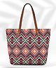 Lycheebags Women Printed Canvas Tote Bag
