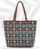 Lycheebags Women Printed Canvas Tote Bag
