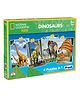 Frank 4 in 1 National Geographic Dinosaurs Jigsaw Puzzle (63 Pieces) for kids above 6+ Years - 40501