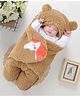 Brandonn Wearable Hooded Baby Swaddle Blanket - Beige( Design May Vary)
