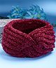 Vogue Hair Accessories Woollen Stretchable Headband Hairband - Maroon