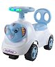 JoyRide Baby Elephant Delux Ride On Panda with LED Lights & Music - Big Backrest - Under Seat Storage Utility Box - Rider for Kids - Boys - Girls - Age Group 1 to 3 Years Ride on