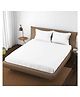Trance Home Linen 400TC King Elastic Fitted Bedsheet 2 Pillow Covers - Plain White