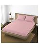 Trance Home Linen 400TC King Elastic Fitted Bedsheet 2 Pillow Covers - Blush Peach