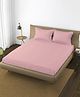 Trance Home Linen 400TC Queen Elastic Fitted Bedsheet with 2 Pillow Covers - Blush Peach