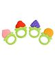 Cozy Vibes Boy Girl Fruit Chew Organic Natural Toddlers Silicone Sticks Molar Teether Kids Best Teething Toys for Babies-Pack of 1-Color May Vary