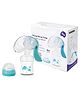 Cozy Vibes Bpa Free Breast Pump and Milk Collector - Innovative Design Portable Manual Breast Pump with Bottle-Pack of 1- Color May Vary