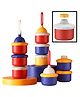 Cozy Vibes 3 Layers Set Milk Powder Storage Box Travel Infant Milk Powder Container Box Food Storage Box - Pack of 1- Color May Vary