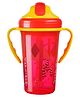 Cozy Vibes Baby Straw Pp Plastic Cups Kids Water Bottle Handle Sippy Training Cup Children Learn Drinking Straw Bottle with Double Handle- Pack of 1- Color May Vary