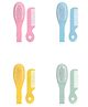 COZY VIBES Colorful Baby Hair Comb Set Massage Comb Set Massage Scalp Baby Comb And Brush PACK OF 2 - COLOR MAY VARY