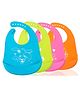 Cozy Vibes Cute Baby for Babies Toddlers, Bpa-Free Waterproof Soft & Adjustable Silicone Bibs- Pack of 1- Color May Vary
