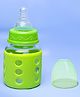 Cozy Vibes High Borosilicate Glass Feeding Bottle for Baby Feeder for Newborn Super Soft Flow Control & Anti Colic Nipple for Infants-Pack of 1-- Color May Vary