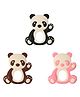 COZY VIBES Panda Teether Ring Panda Baby Pacifier New Born Baby Products Bpa Free Silicone PACK OF 1- COLOR MAY VARY