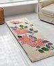 Saral Home Safa PET Yarn Hand Tufted Runner - (Beige,45X120 cm)