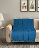 Saral Home STRIPE (BARKHA) WASHABLE COTTON SOFA COVER/THROW, (Blue, 140x160 cm)