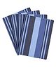Saral Home Cotton 4 Pieces Table Mat - (34x45 cm, Blue)