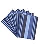 Saral Home Cotton 6 Pieces Table Mat - (34x45 cm, Blue)