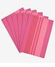 Saral Home Cotton 6 Pieces Table Mat - (34x45 cm, Pink)
