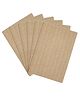 Saral Home Cotton 6 Pieces Table Mat -34x45 cm, Beige