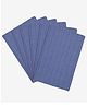 Saral Home Cotton 6 Pieces Table Mat -34x45 cm, Blue