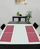 Saral Home Cotton 4 Pieces Table Mat -34x45 cm, Maroon