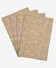 Saral Home Cotton 4 Pieces Table Mat - (34x45 cm, Beige)