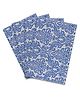 Saral Home Cotton 4 Pieces Table Mat - (34x45 cm, Blue)