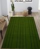 Saral Home Polypropylene Striped Anti Skid Rectangular Carpet (Green, 120X180 Cm)
