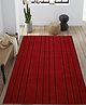 Saral Home Polypropylene Striped Anti Skid Rectangular Carpet (Maroon, 120X180 Cm)