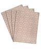 Saral Home Cotton 4 Pieces Table Mat -34x45 cm, Beige