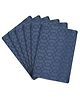 Saral Home Cotton 6 Pieces Table Mat -34x45 cm, Blue