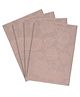 Saral Home Cotton 4 Pieces Table Mat -34x45 cm, Beige