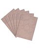 Saral Home Cotton 6 Pieces Table Mat -34x45 cm, Beige