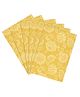 Saral Home Cotton 6 Pieces Table Mat -34x45 cm, Yellow