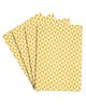 Saral Home Cotton 4 Pieces Table Mat-(34x45 cm, Yellow)