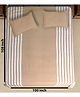 Saral Home Balanced Handmade Bedsheet/bedcover With 2 Pillow Covers Beige