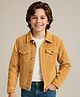 Pine Kids  Cotton Woven Full Sleeves    Jacket - Mustard