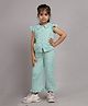 Nature Nook Kids Cotton Cap Sleeves Solid Coordinating Set - Sea Green