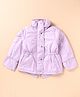 Under Fourteen Only Full Sleeves Abstract Printed Jacket - Lavender