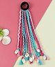 Asthetika Boho Style Braided Hair Tie - Blue