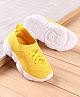Babyoye Slip On Sneakers with Lace Detailing - Yellow