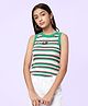 Coolsters by Pantaloons Sleeveless Striped Top - Green