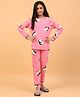 Ninos Dreams 100% Cotton Knit Full Sleeves Penguin Printed Coordinating Night Suit - Pink