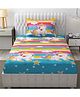FRESH FROM LOOM 144 TC Cartoon Printed Microfiber Single Bedsheets for Kids with 1 Pillow Cover, Size - 60x90 Inches, Unicorn Design