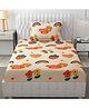 FRESH FROM LOOM Microfiber Single Bedsheets for Kids with 1 Pillow Cover, Size - 60x90 Inches, Good Day Design