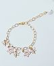 Daizy Flower Embellished Star Bracelet Set  Golden