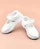 Priaansha Kids Velcro Closure School Shoes - White