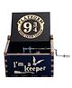 Awestuffs Harry Potter Platform Music Gift Box Laser Engraved Music Box Hand Crank Music Box Vintage Music Box Birthday Gift