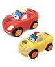 ARCADE TOYS Mini Transforming Converting Car to Robot Friction Powered Push and Go Bump Transformation Toy Car for Kids(Pack of 2) - Colour may vary