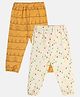 MINI KLUB Cotton Pack Of 2 Trees House & Triangles Printed Joggers - Multi Colour